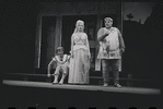 Patrick Fox, Karen Black, and Zero Mostel in the 1962 stage production A Funny Thing Happened on the Way to the Forum