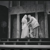 Patrick Fox [partly obscured], Karen Black, and Zero Mostel in the 1962 stage production A Funny Thing Happened on the Way to the Forum