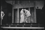 Patrick Fox [partly obscured], Karen Black, and Zero Mostel in the 1962 stage production A Funny Thing Happened on the Way to the Forum
