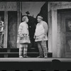 Patrick Fox, Jack Gilford, and Zero Mostel in the 1962 stage production A Funny Thing Happened on the Way to the Forum