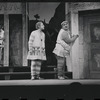 Patrick Fox, Jack Gilford, and Zero Mostel in the 1962 stage production A Funny Thing Happened on the Way to the Forum