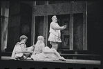 Patrick Fox, Karen Black, and Zero Mostel in the 1962 stage production A Funny Thing Happened on the Way to the Forum