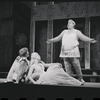 Patrick Fox, Karen Black, and Zero Mostel in the 1962 stage production A Funny Thing Happened on the Way to the Forum