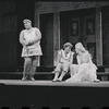 Zero Mostel, Patrick Fox, and Karen Black in the 1962 stage production A Funny Thing Happened on the Way to the Forum