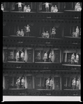 Enlargement sheet with six complete and six partial images