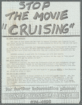 STOP THE MOVIE "CRUISING"