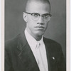 Portrait of Muslim minister and activist Malcolm X