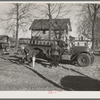 Smalltown volunteer fire department at work. Aledo, Illinois