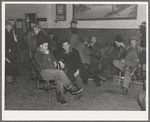 Typical scene in pool and beer hall. Spencer, Iowa. Farmers come in from country on Saturday and the pool halls are usually crowded. Women are rarely seen in these halls