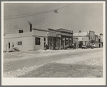 Main street of Dickens, Iowa