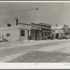 Main street of Dickens, Iowa