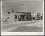 Main street of Dickens, Iowa