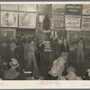 Auctioning livestock at Sales Hall, Ames, Iowa. These sales are very frequent throughout Iowa and Illinois