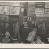 Auctioning livestock at Sales Hall, Ames, Iowa. These sales are very frequent throughout Iowa and Illinois
