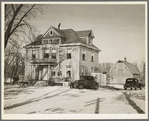 House of H.H. Tripp farm. Rents from mother on crop share lease. Two hundred acres of land near Dickens, Iowa. House was undergoing repairs