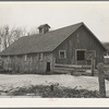 Hog house on Roy Merriott farm near Estherville, Iowa, one hundred sixty acres. Until recently this farm was owned by a loan company. It is now sold to a private owner. This is the third farm Merriot has had sold from under him in the last ten years