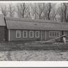 Chicken house (center) erected by tenant Al Richards on farm owned by absentee owner. Near Wallingford, Iowa