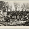 Winter fuel supply on Edgar Allen farm. They hauled old stumps from highway construction, being too poor to buy fuel. This family is being helped by Resettlement Administration, one hundred sixty acres, two-fifths crop, two hundred dollars rent