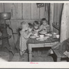 Christmas dinner in home of Earl Pauley. Near Smithfield [i.e. Smithland?], Iowa. Dinner consisted of potatoes, cabbage and pie
