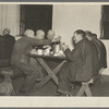 Meal time at the homeless men's bureau (for unatttached men). Sioux City, Iowa