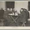 Meal time at the homeless men's bureau (for unatttached men). Sioux City, Iowa