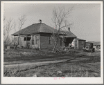 Farm home of Andy Grubb near Mount Ayr, Iowa. He rents one hundred eighty acres from an estate