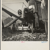 Cornsheller on a farm near Ottawa, Illinois