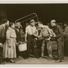 Ray Yates, Georgette Harvey, Alonzo Fenderson, Leigh Whipper, Rex Ingram, Jack Carter and Carrington Lewis in a scene from the Theatre Union production of "Stevedore," at the Civic Repertory Theatre, New York