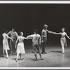 Dancers including Anthony Blum, Peter Martins, and Violette Verdy in Robbins' "Dances at a gathering"