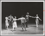 Dancers including Anthony Blum, Peter Martins, and Violette Verdy in Robbins' "Dances at a gathering"