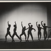 Silhouetted dancers