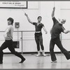 Jerome Robbins rehearses male dancers