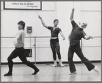 Jerome Robbins rehearses male dancers