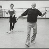 Helene Alexopoulos and Jerome Robbins in rehearsal for Antique Epigraphs