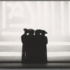 Dancers in silhouette in Dybbuk