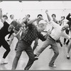 George Balanchine and Jerome Robbins rehearsing with dancers