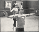 Jerome Robbins rehearses a female dancer