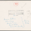 John Kriza, Harold Lang, Jerome Robbins, Janet Reed, and Muriel Bentley in Fancy Free