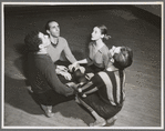 Jerome Robbins rehearses Francisco Moncion, Tanaquil Le Clercq, and Roy Tobias in his ballet The Age of Anxiety