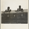 Men working on flashing of chimney. Greenhills, Ohio