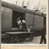 Unloading express from train. Mount Vernon, Indiana