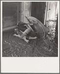 Interior of farmhouse after flood. Posey County, Indiana