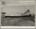 Chicken house torn from foundations and twisted. Posey County, Indiana