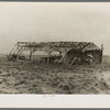 Indiana farmland and machine shed after the flood. Posey County, Indiana