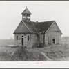 County schoolhouse after the flood. Posey County, Indiana.