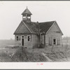 County schoolhouse after the flood. Posey County, Indiana