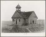 County schoolhouse after the flood. Posey County, Indiana