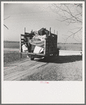 A truckload of household goods being moved off the farm of Everett Shoemaker, tenant farmer. Near Shadeland, Indiana