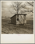 This brooder house belonged to Everett Shoemaker tenant farmer, and had to be moved when he changed farms. Near Shadeland, Indiana