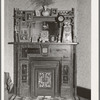 Fireplace and mantel in a Mount Vernon, Indiana, home
